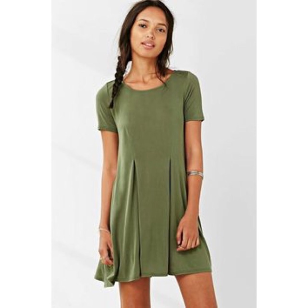 Silence & Noise Witchy Tee Dress, surplus green, M