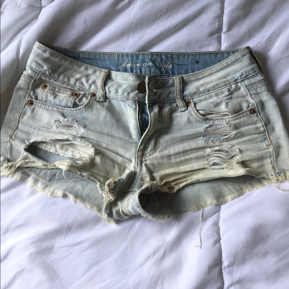 American eagle ripped shortie bottoms