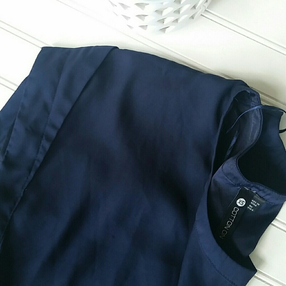 Cotton on navy blouse - Picture 2 of 4