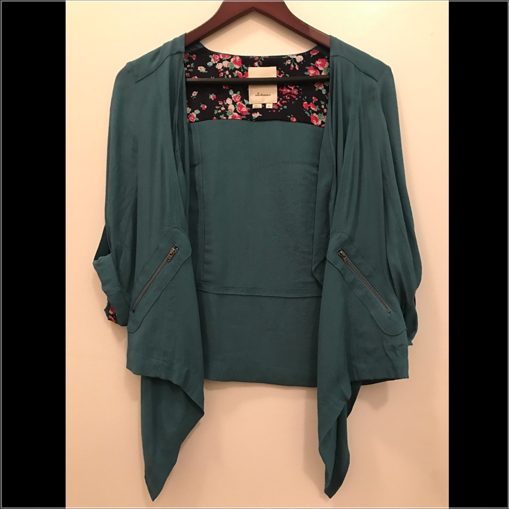 Blue jacket from anthropologie
