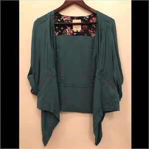 Blue jacket from anthropologie