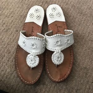 White Jack Rogers sandals