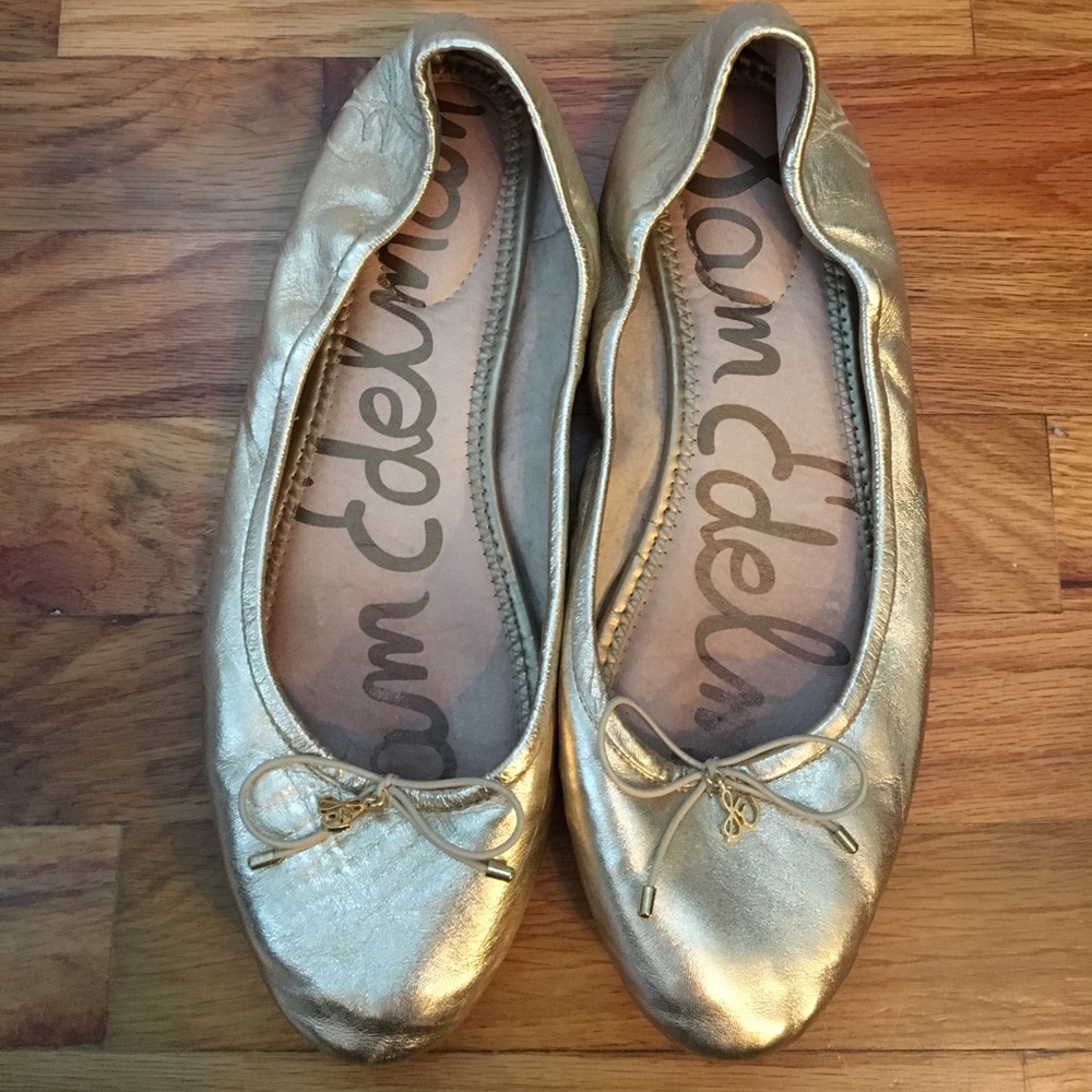 Sam Edelman Gold Flats