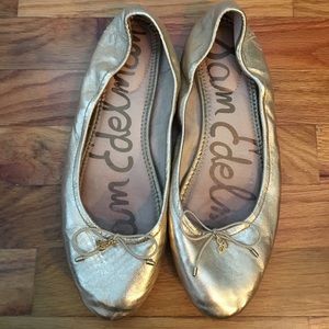 Sam Edelman Gold Flats