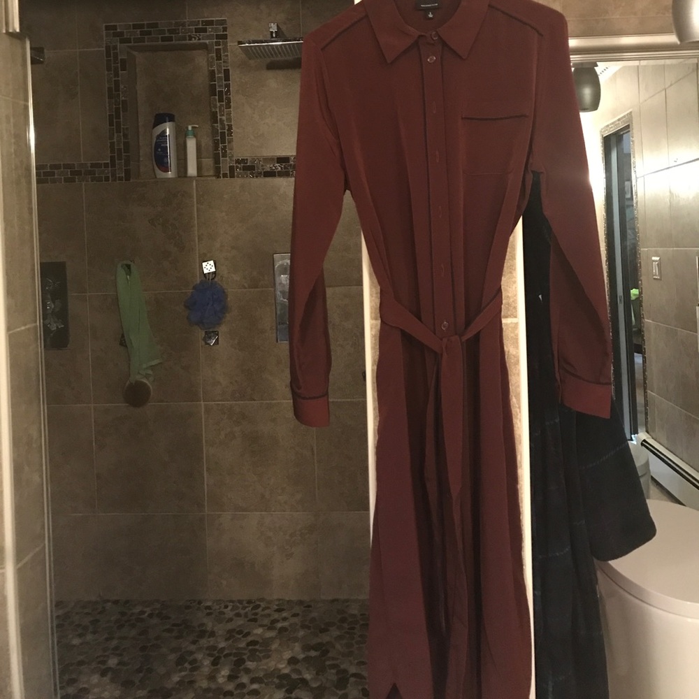 Brand new Wine button down dress - size large