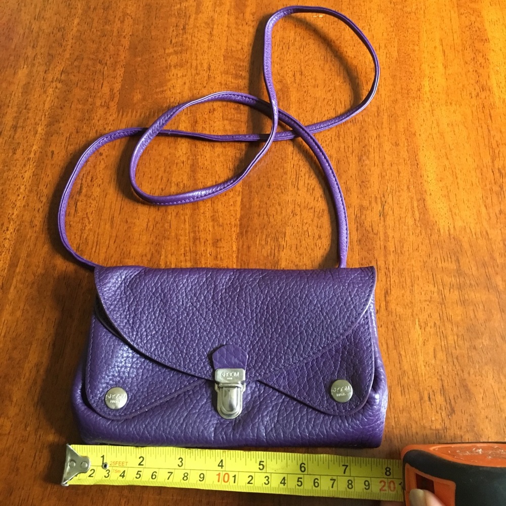 Leather cross body bag