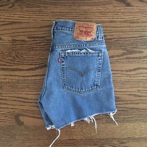Vintage Levi's high waisted shorts