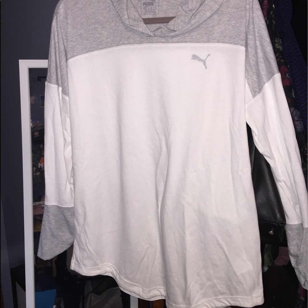 Puma long sleeve hooded shirt