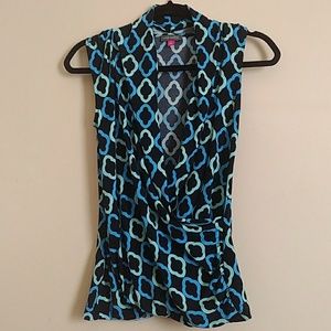 Vince Camino faux wrap shirt