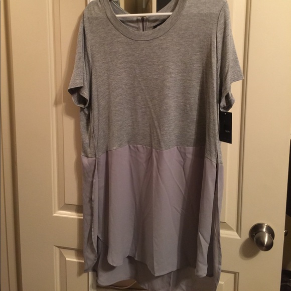 Grey hi/low tunic - Picture 1 of 6