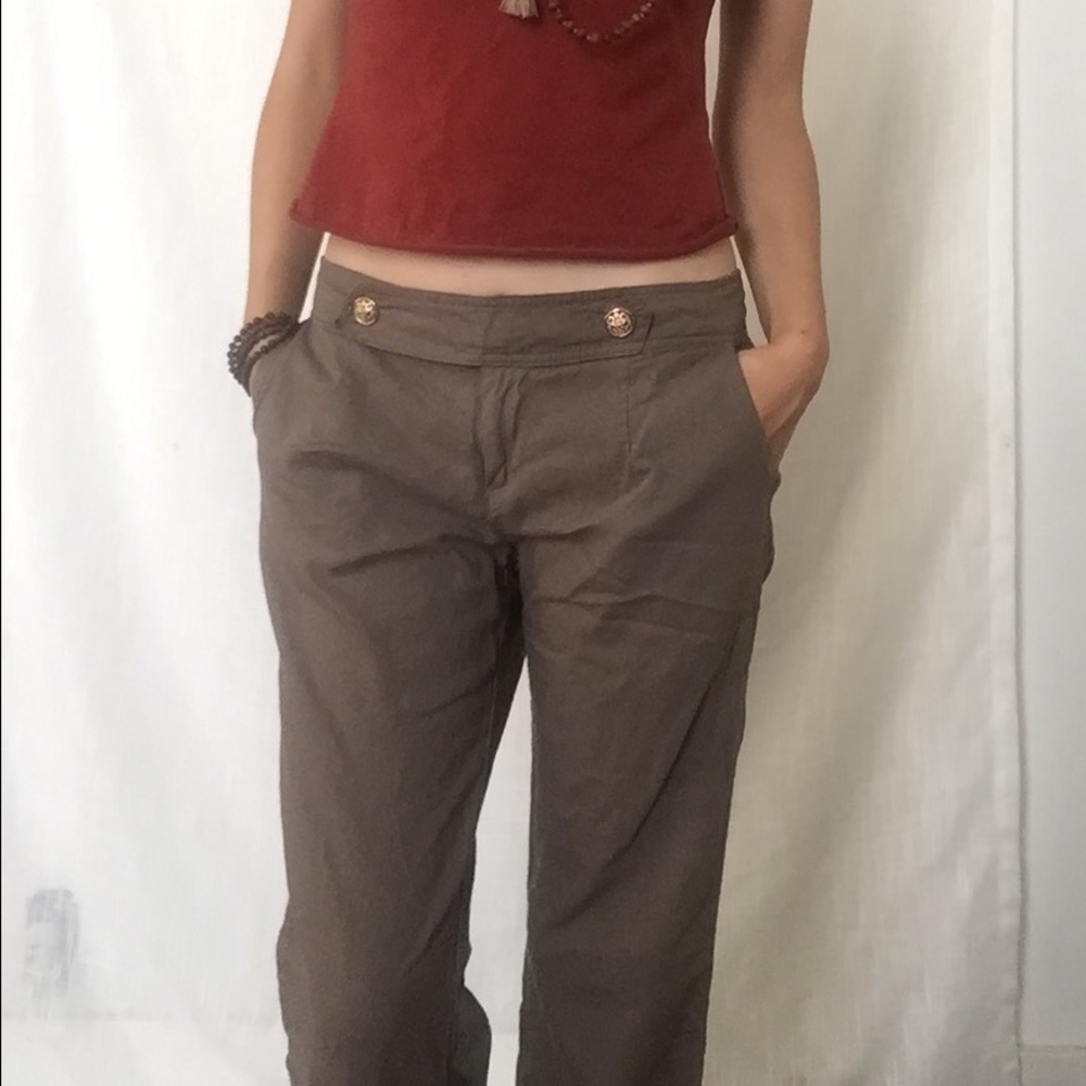 Love Tree Linen Trousers