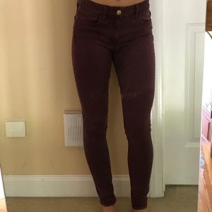 Purple hi-rise jeggings!