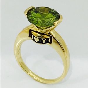 Brass gold plated. Message ring.  I love you