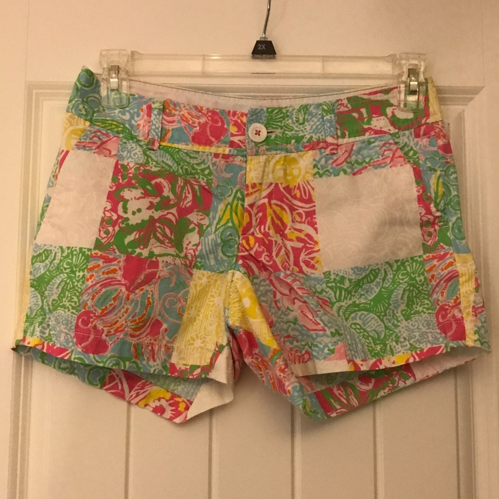 Lilly Pulitzer Multi State Patch Callahan Shorts 2 - image 1