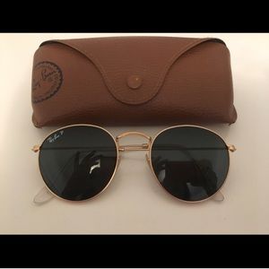 Gold RAY-BAN Round Sunglasses