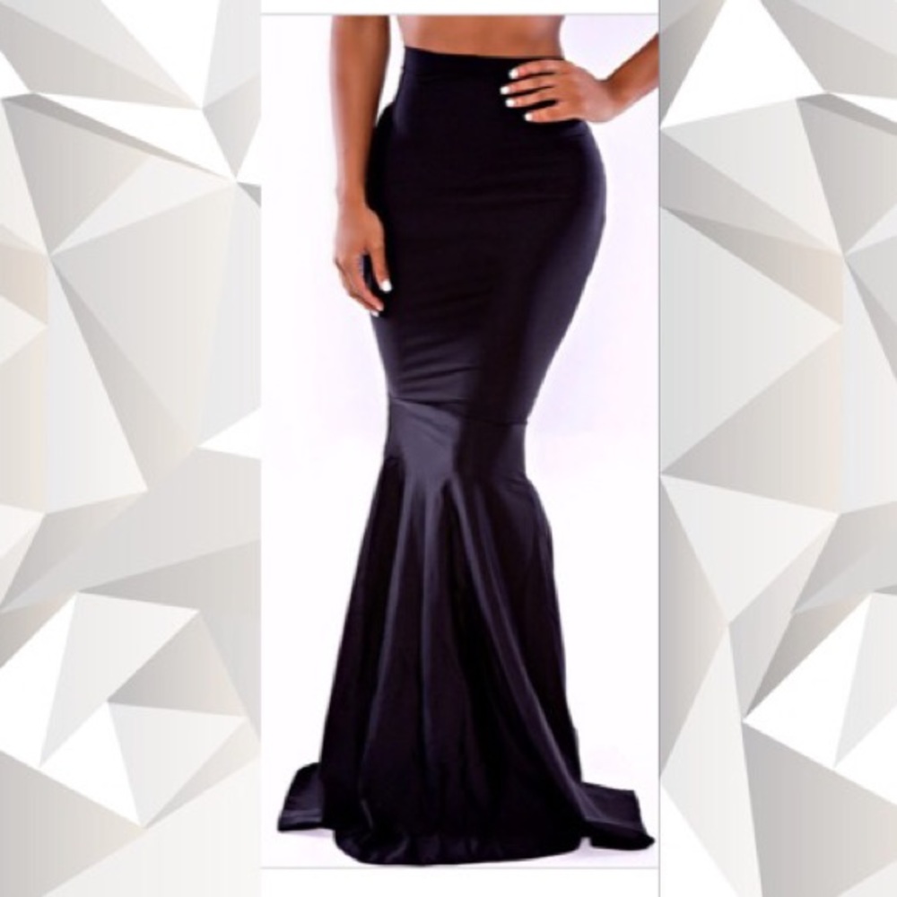 Black mermaid skirt