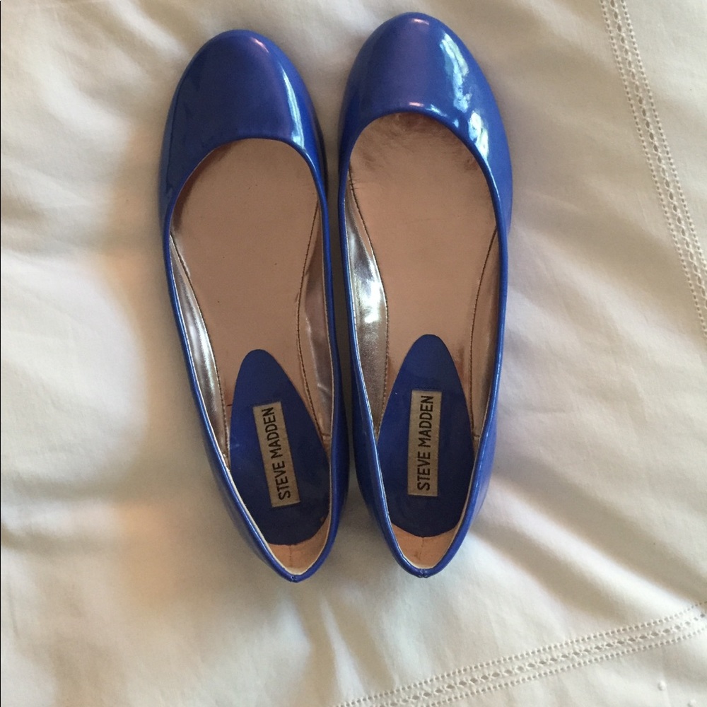 Blue steve madden flats