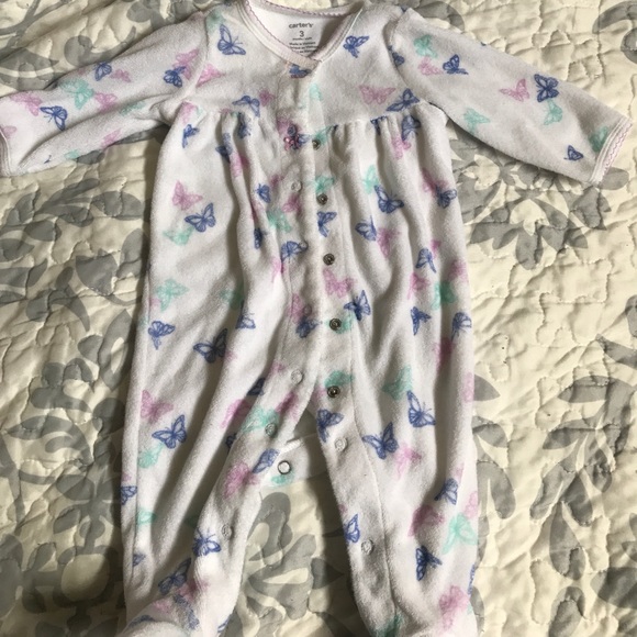 Baby girl footie sleeper - Picture 1 of 3