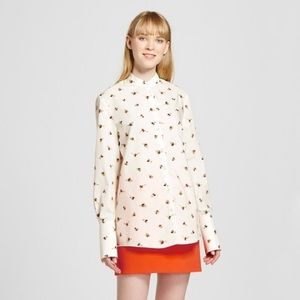 Victoria Beckham x Target Bee Print Button Down