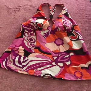 Tankini halter top; size 14