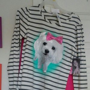 Flapdoodles outfit dog size 10-12 girls large new