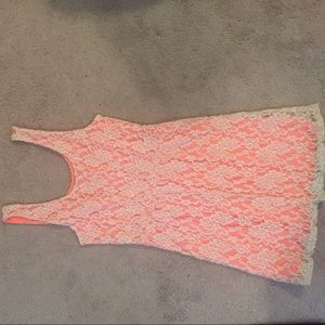 Coral Lace dress