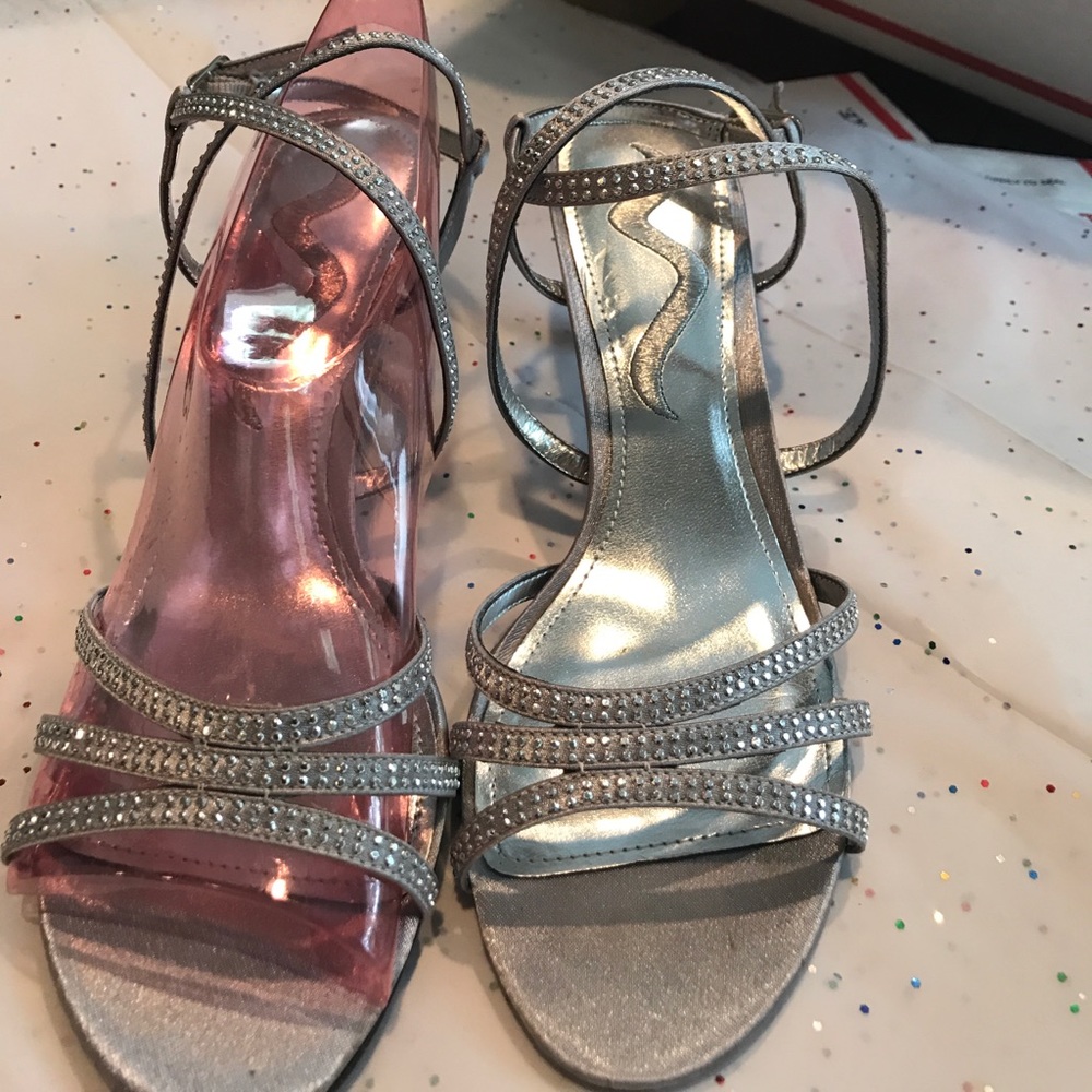 Silver Nina dress heels