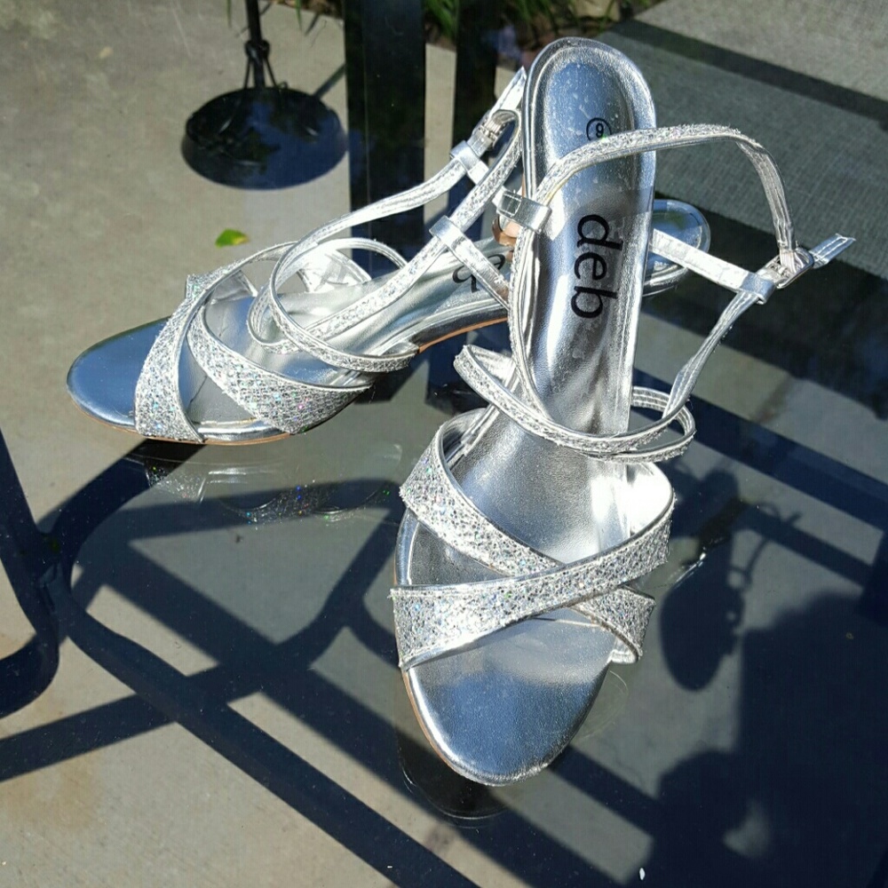 Blinged Strappy Heels