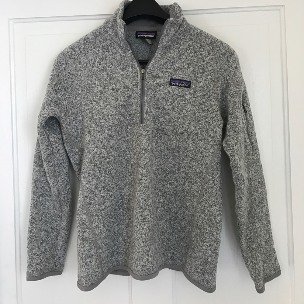 Patagonia gray quarter zip pullover