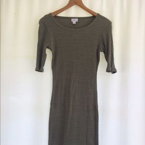 Lularoe Olive Green Julia XS EUC