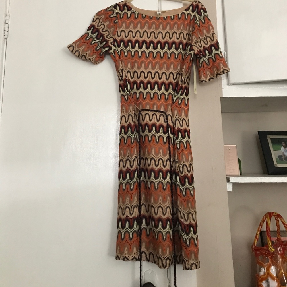 Printed Dress with 3/4 sleeves
