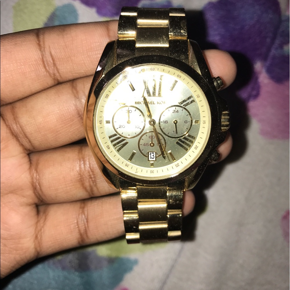 Michael Kors Bradshaw gold watch