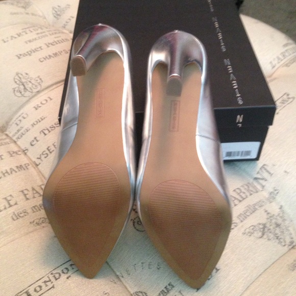 Steven by Steve Madden silver heels size 7.5 - Picture 3 of 6