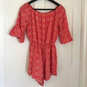 Summer off the shoulder romper