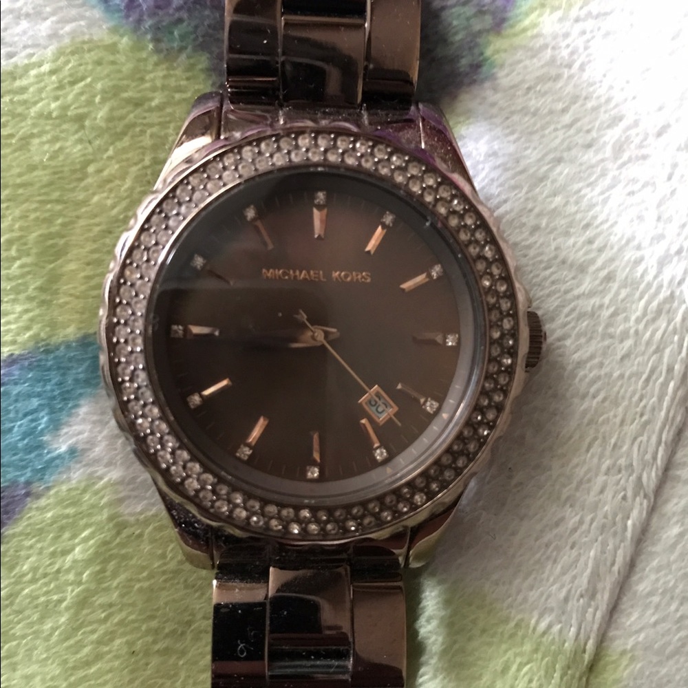 Chocolate brown Michael Kors watch