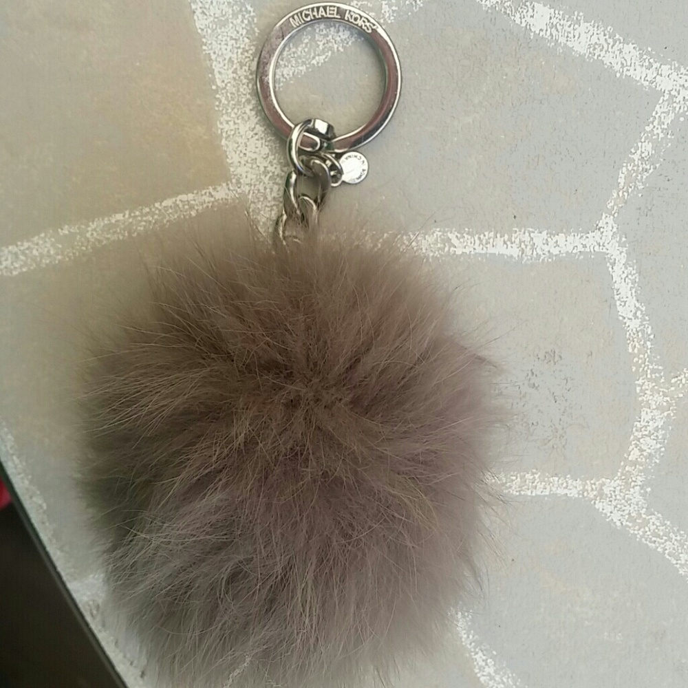 Michael Kors fox fur Keychain/purse accessorie