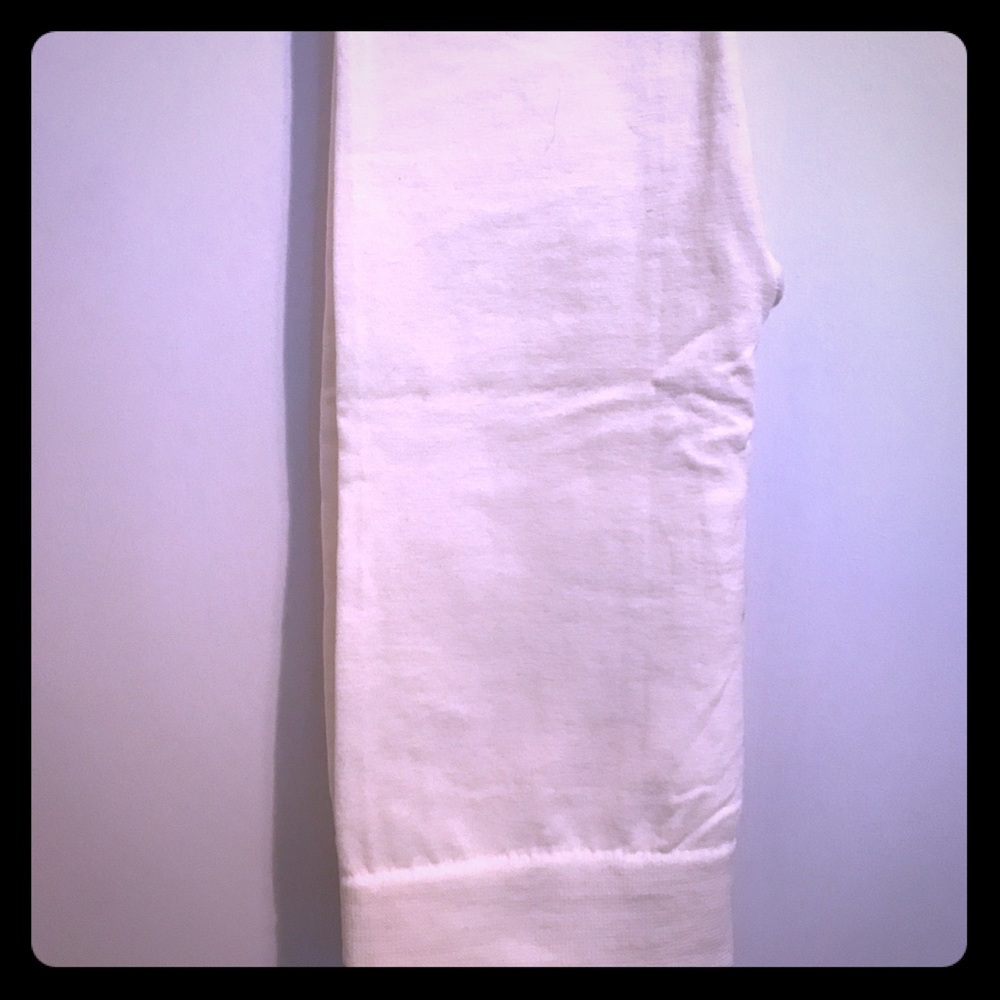NWOT WHITE HIGH WAISTED LEGGINGS!