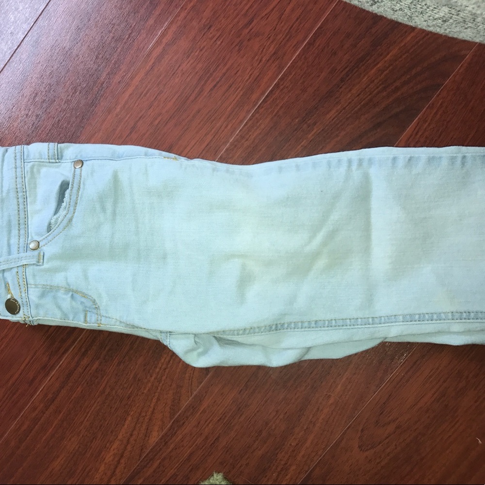 Blue asphalt skinny jeans