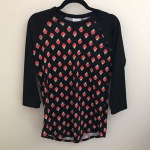 Small Unicorn Strawberry LuLaRoe Randy Tee