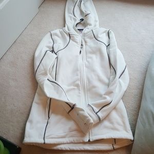 White avalanche jacket