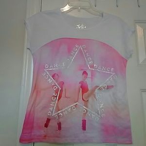 Justice size 14 dance t-shirt tee top new