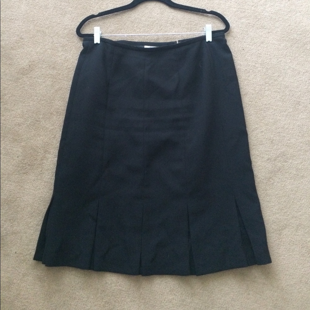 Kasper Fringe Slit Pencil Skirt