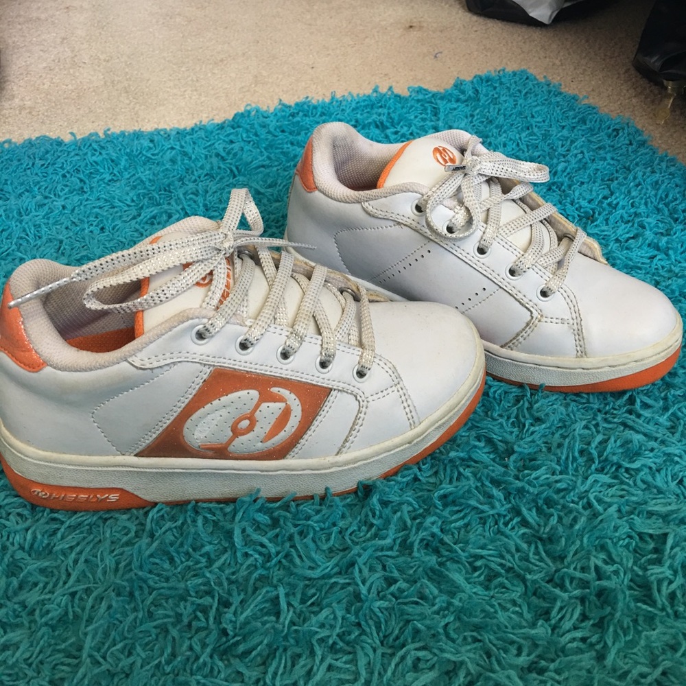 Orange and White Heelys