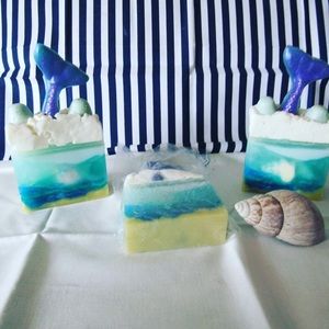Mermaid glycerin soap handcrafted