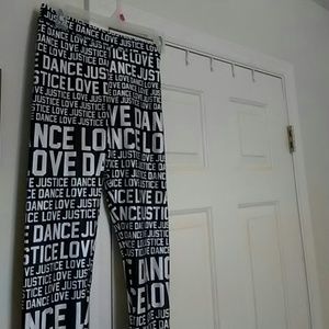 Love dance leggings justice size 12