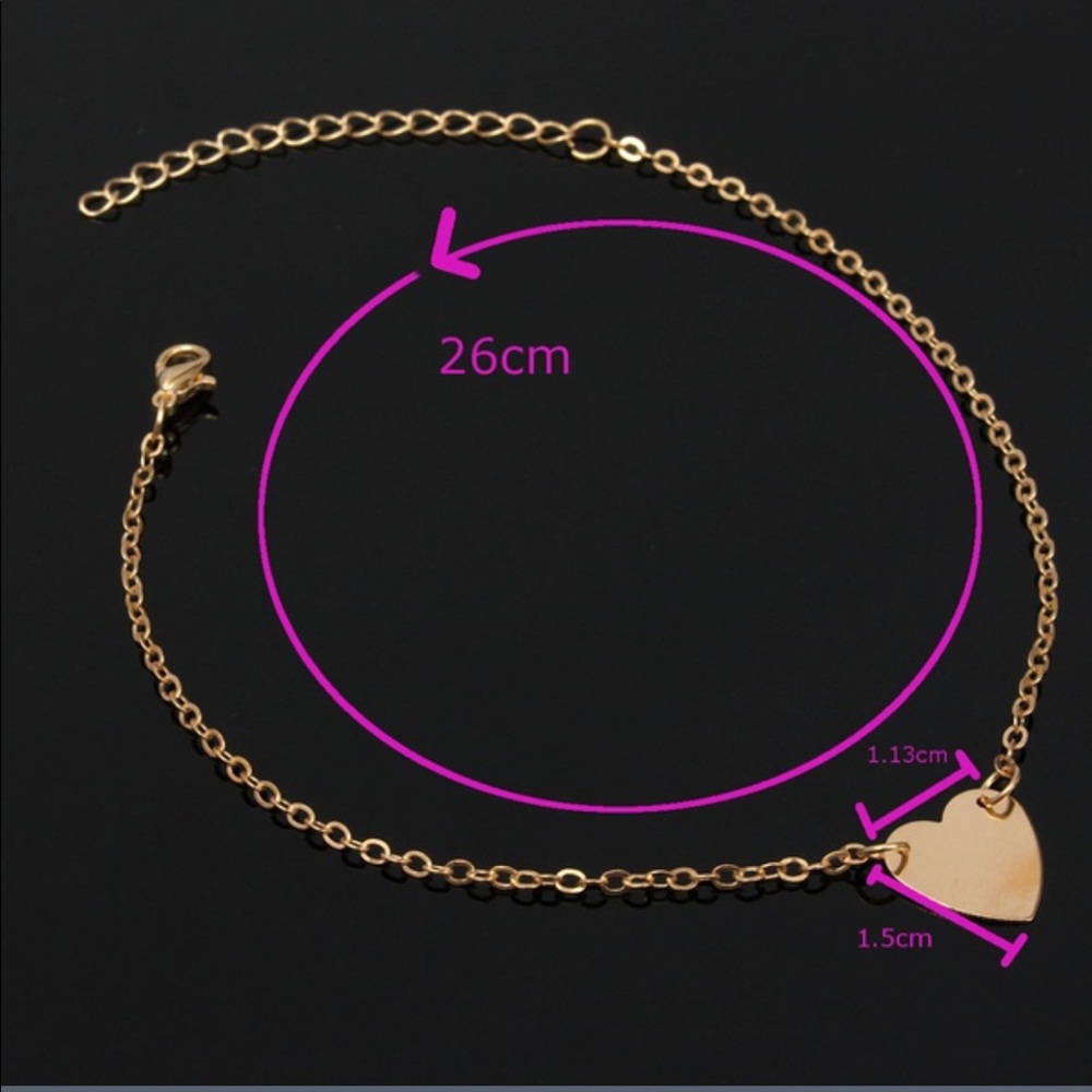 ‼️LAST1‼️ 🎉HP🎉 Dainty Gold Anklet - Picture 2 of 3