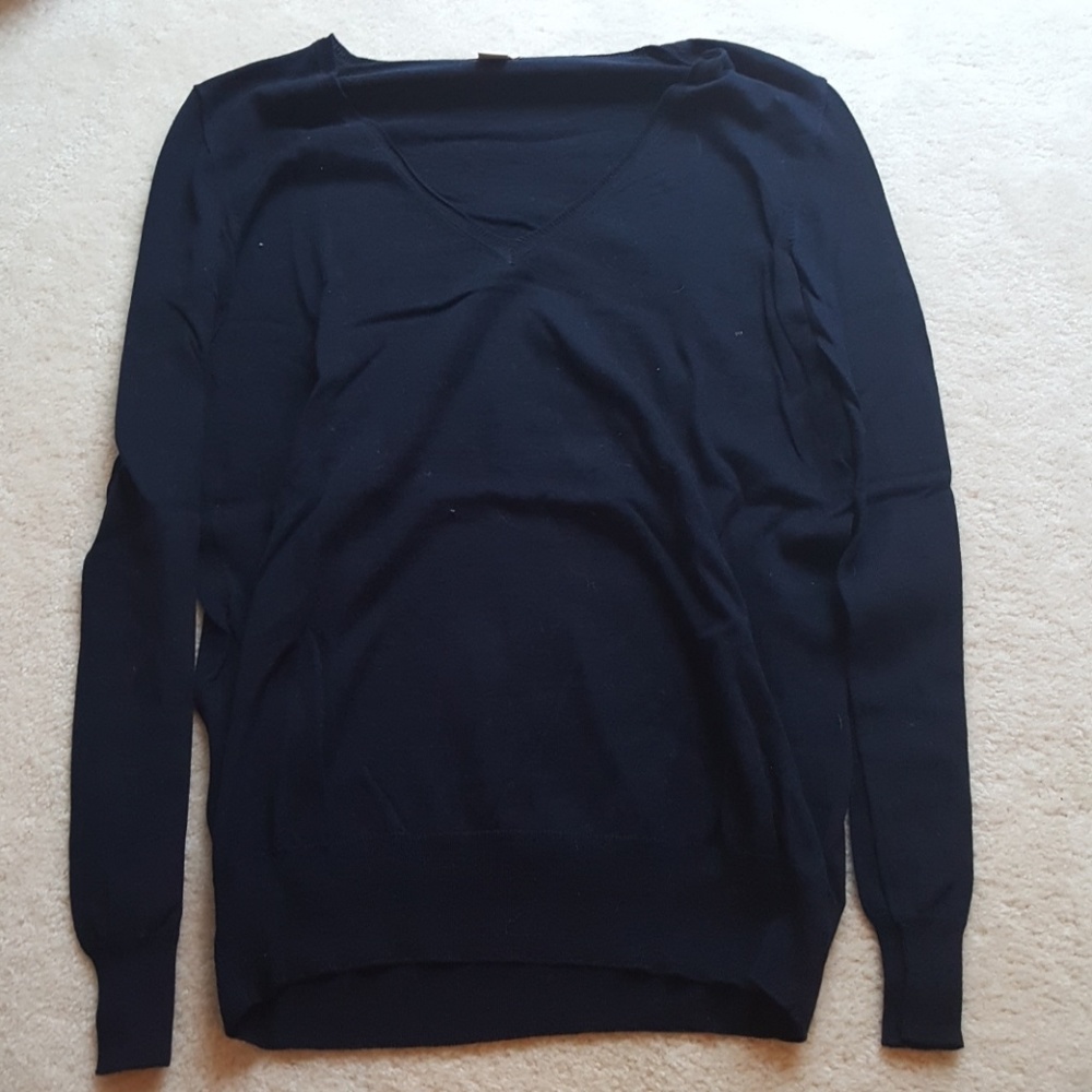 Navy j crew light weight sweater