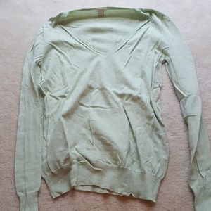 Light green j crew sweater
