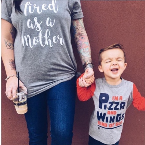 🕐DAILY STEAL🕐 ❗️LAST1❗️🎉HP🎉Tired Mother Tshirt - Picture 2 of 4