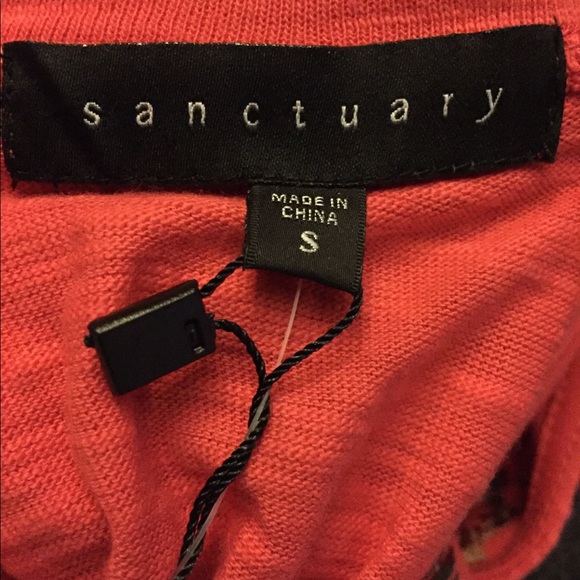 NWT SANCTUARY Embroidered Strawberry Red Top S - Picture 5 of 5